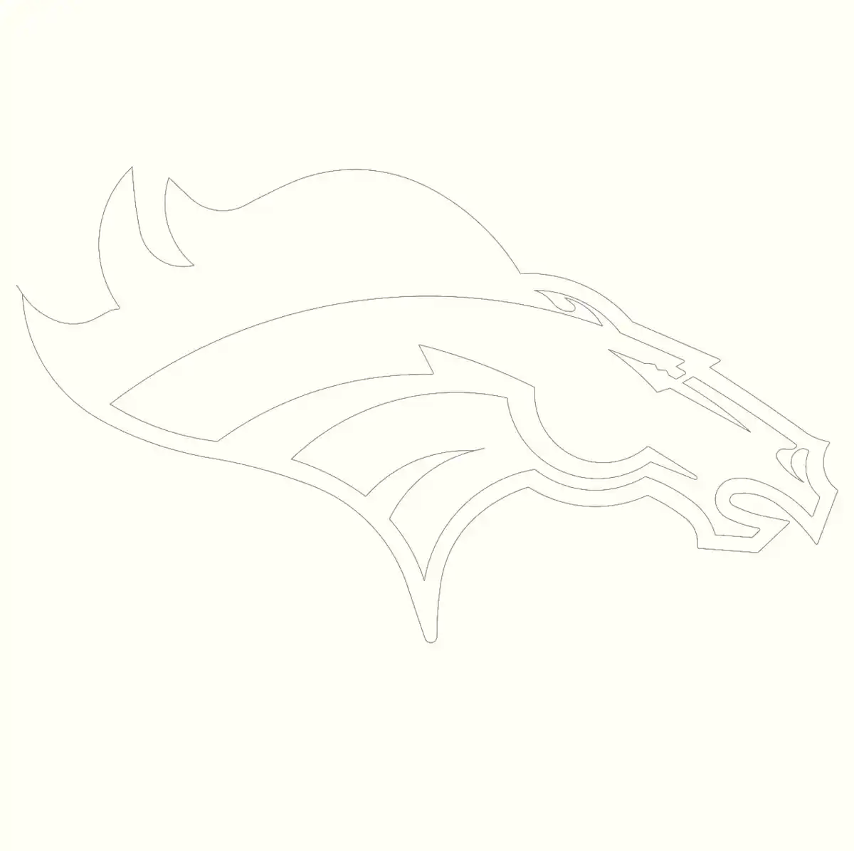Free Download Coloring PDF, Bronco Horse Coloring Pages Pdf